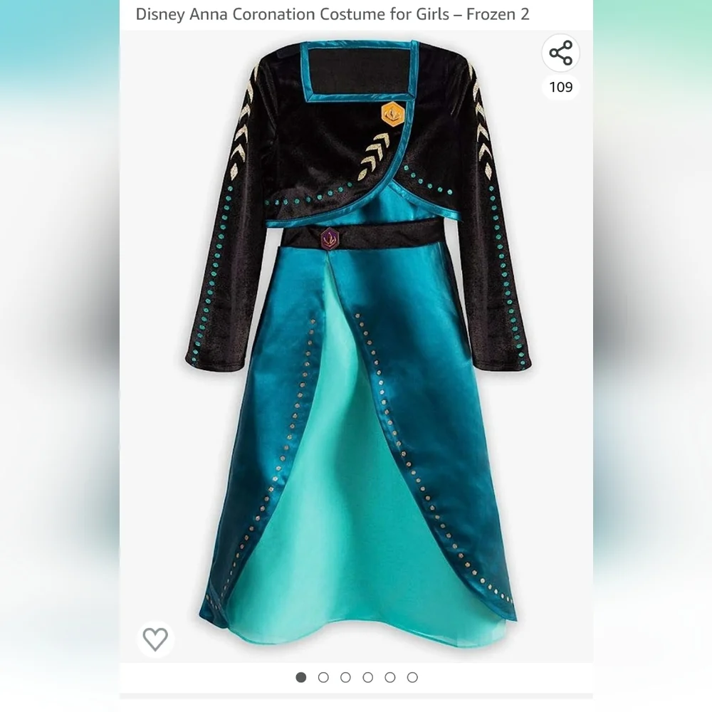 Disney frozen 2 Anna Corronation size 3 up to 98 cm brand new with tags